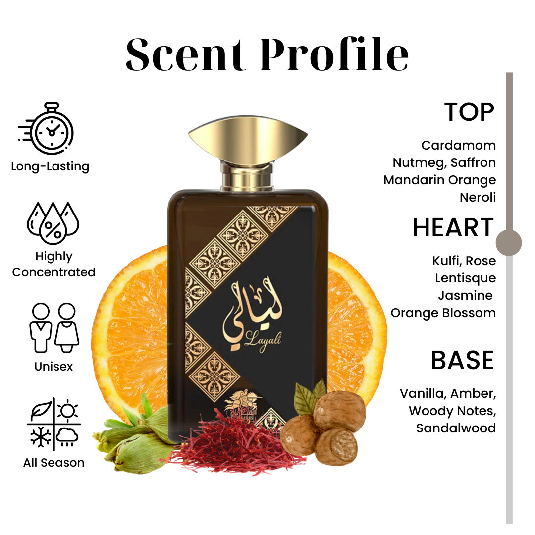 AL FARES Layali (Unisex) 100ML EDP (Unisex)