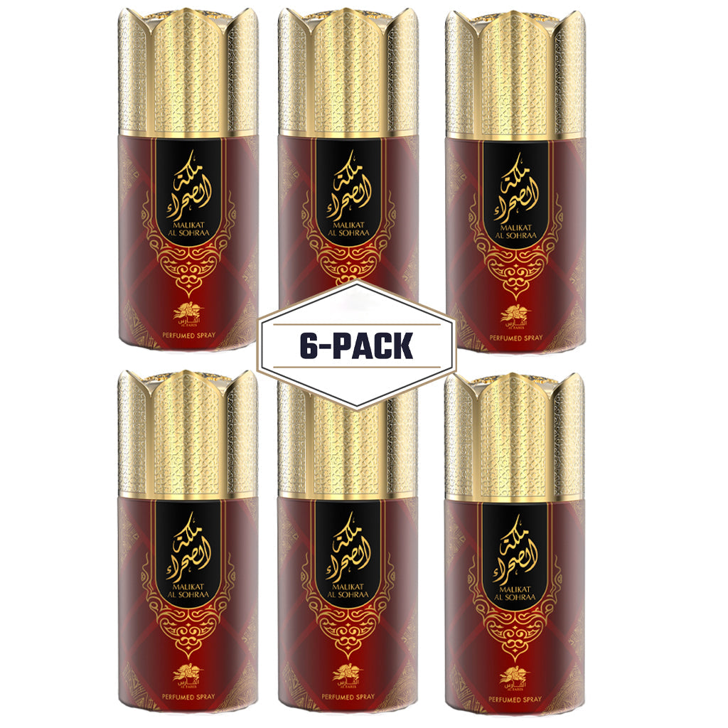 AL FARES MALIKAT AL SOHRA Perfume Deodorant 250ML – 6 Pack