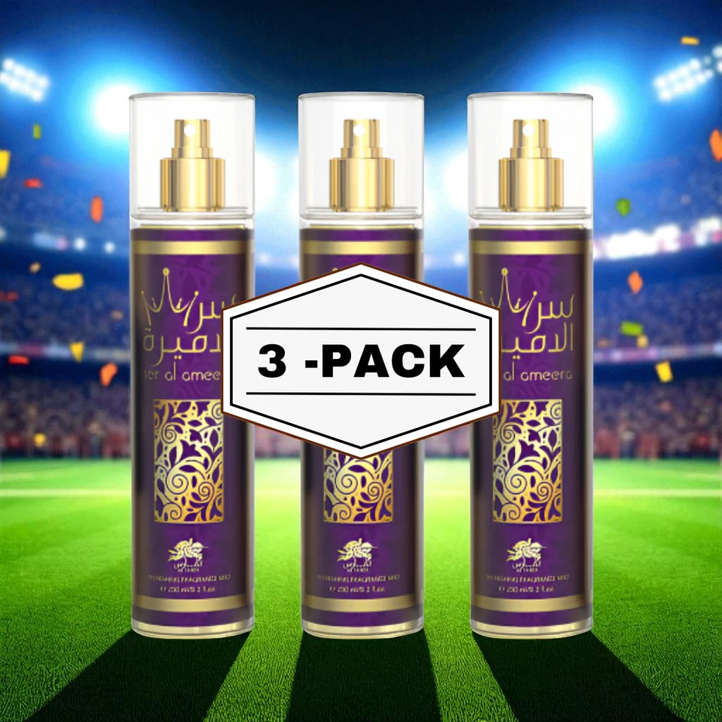 Al Fares Ser Al Ameera Body Mist 250ML 3 Pack