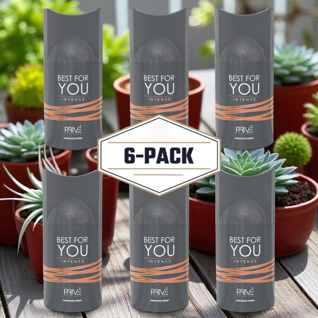 PRIVE BEST FOR YOU INTENSE 250ML Deodorant – 6 Pack