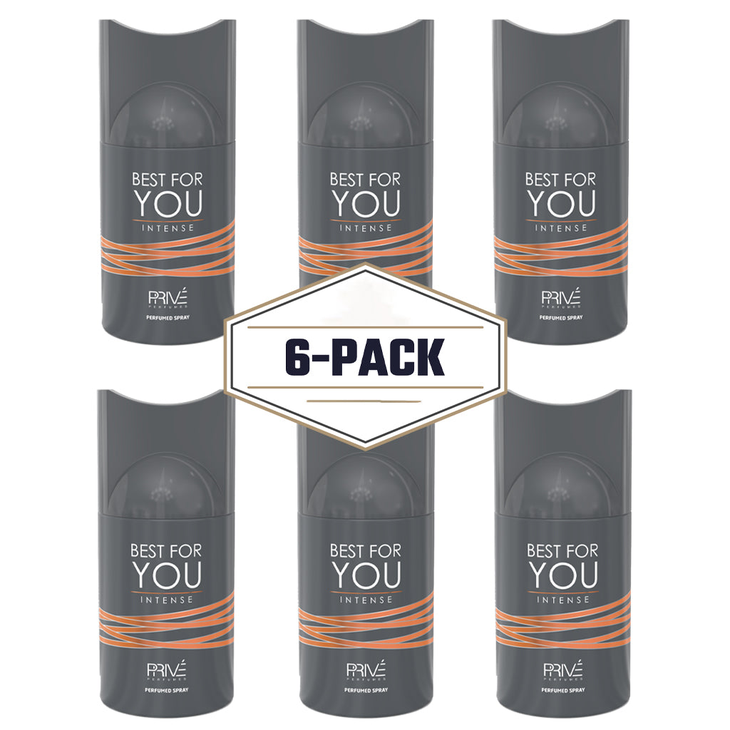 PRIVE BEST FOR YOU INTENSE 250ML Deodorant – 6 Pack