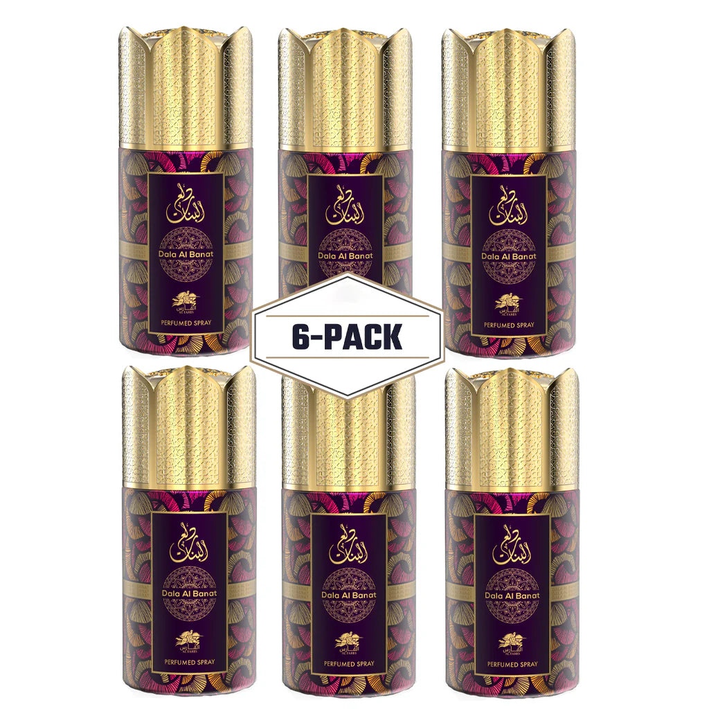 AL FARES Dala Al Banat Perfume Deodorant 250ml 6x PACK