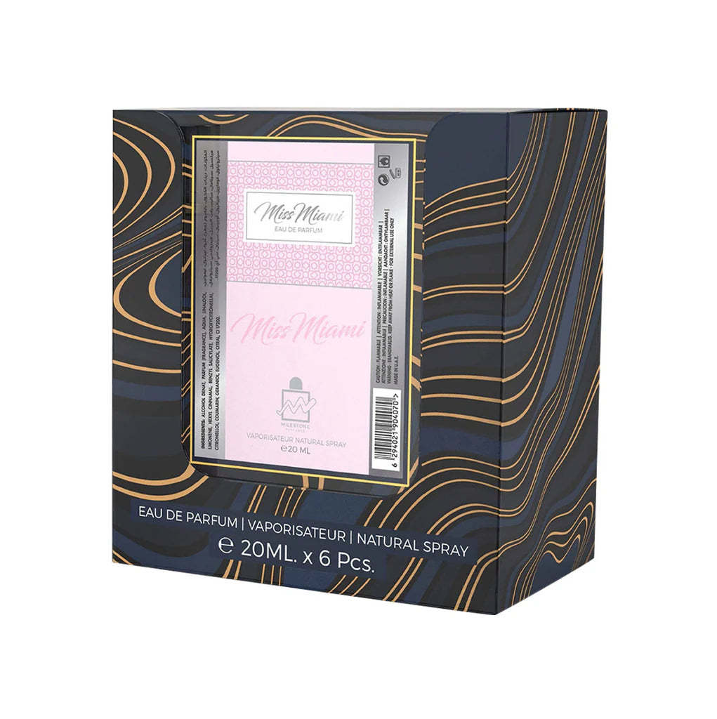 EMPER Miss Miami Eau De Parfum 5x 20ml Plus 1 Free Tester