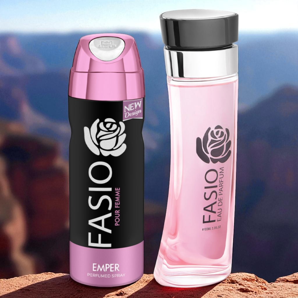 EMPER FASIO Pour Femme Gift Set – 100ML + Free Deodorant