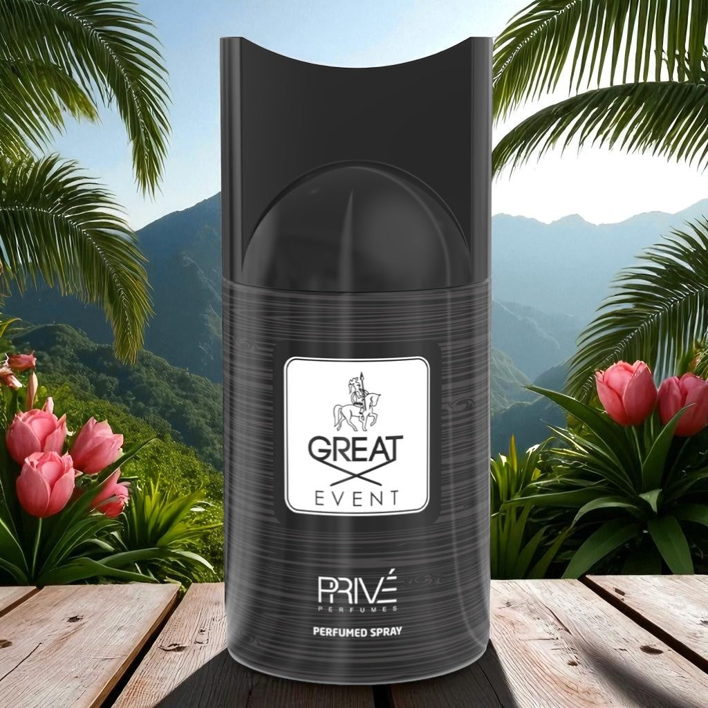 PRIVE GREAT EVENT Perfume Deodorant 250ML – 6 Pack