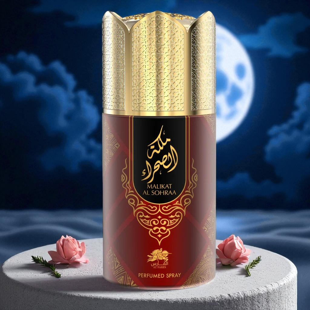AL FARES Malikat Al Sohra Perfume Deodorant 250ml 6x PACK