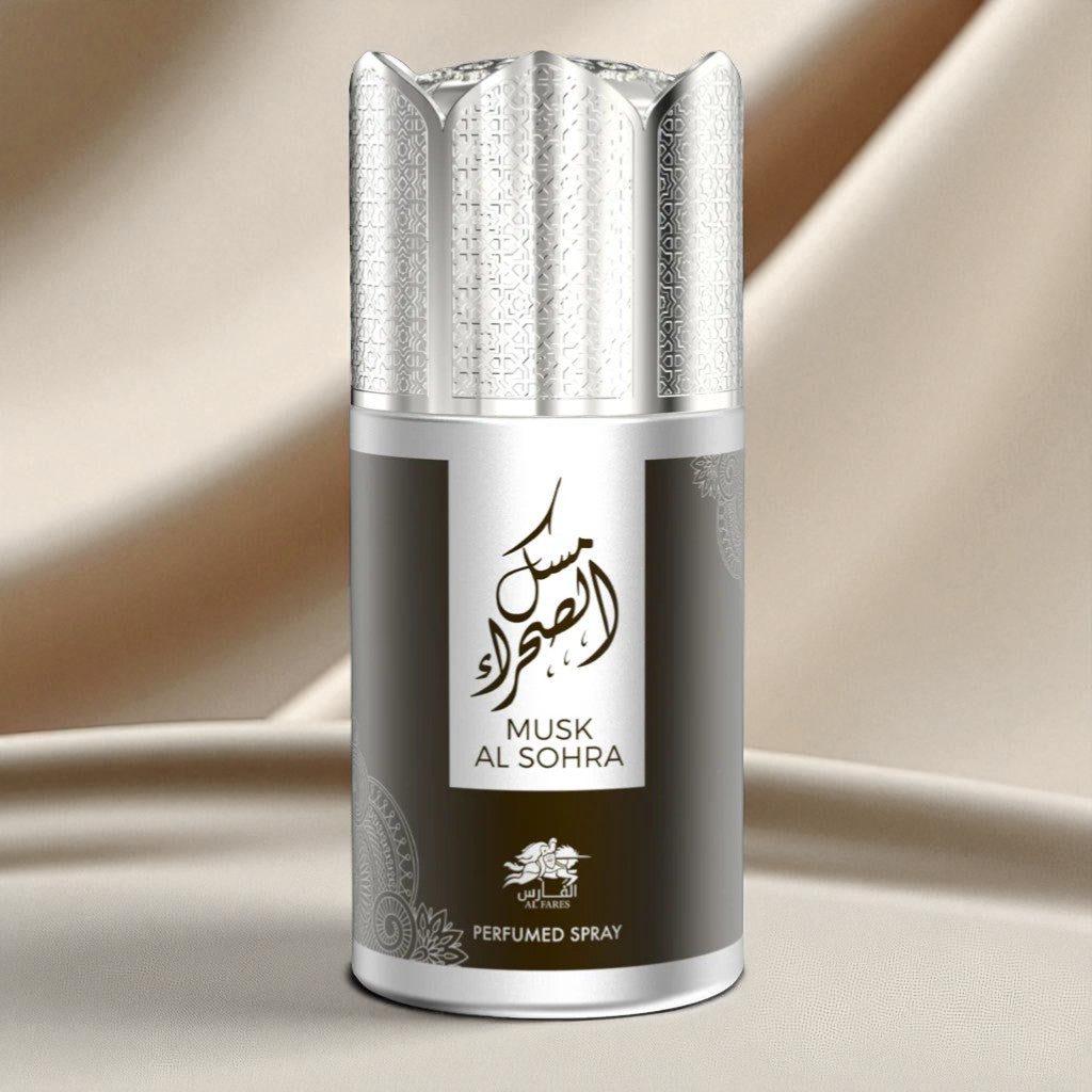 AL FARES Musk Al Sohra Perfume Deodorant 250ml 6x PACK