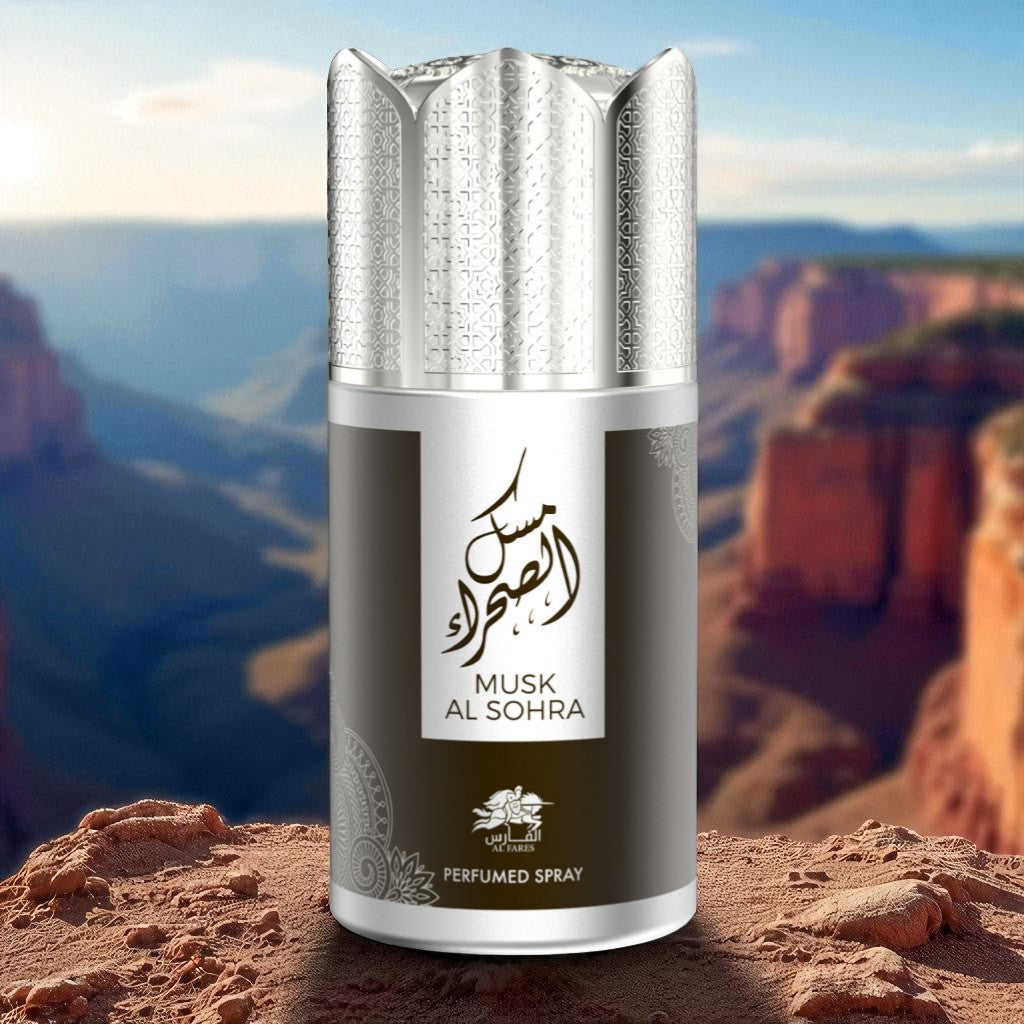 AL FARES MUSK AL SOHRA Perfume Deodorant 250ML – 6 Pack