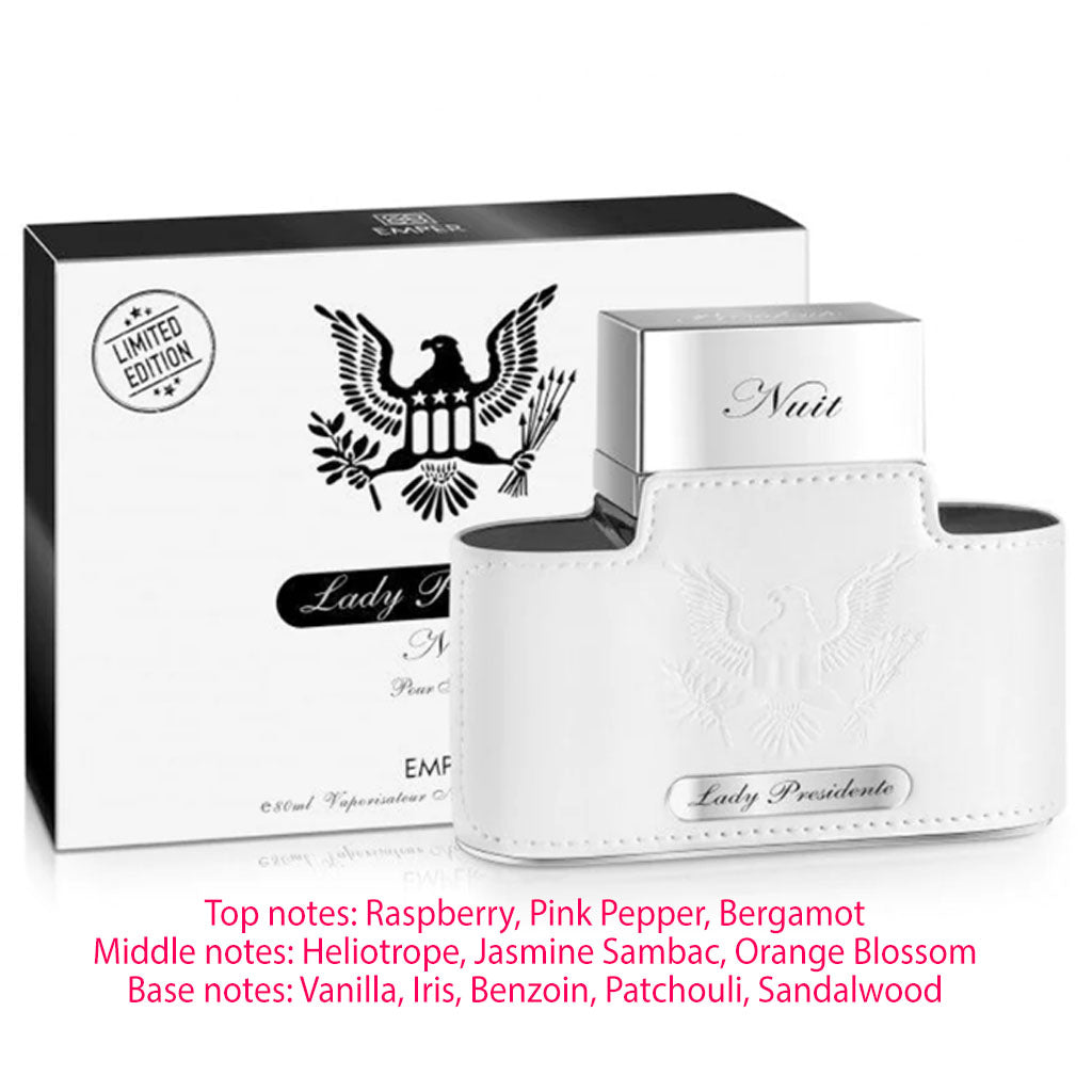 EMPER LADY PRESIDENTE Nuit Pour Femme Eau De Parfum 80ml