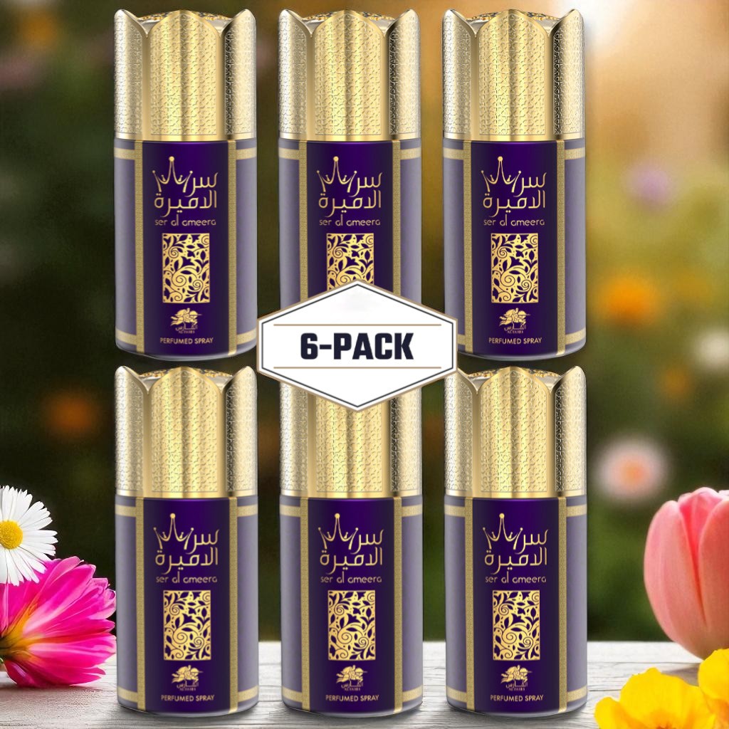 AL FARES SER AL AMEERA Perfume Deodorant 250ML – 6 Pack