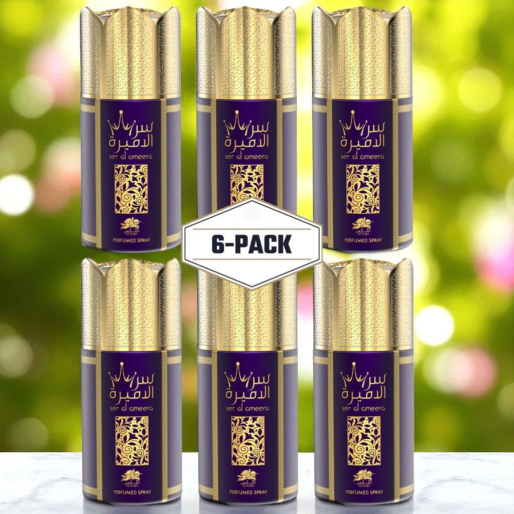AL FARES Ser Al Ameera Perfume Deodorant 250ml 6x PACK
