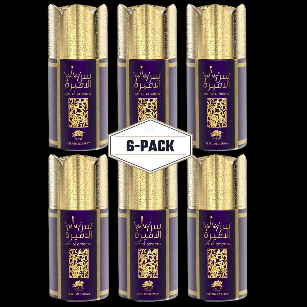 AL FARES Ser Al Ameera Perfume Deodorant 250ml 6x PACK