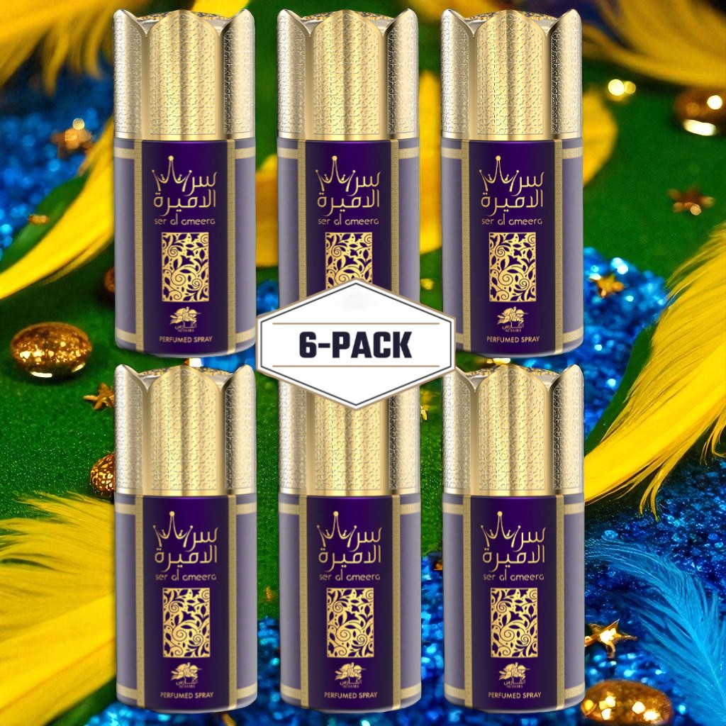 AL FARES SER AL AMEERA Perfume Deodorant 250ML – 6 Pack