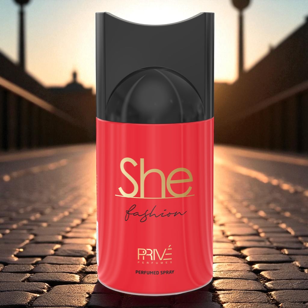 PRIVE SHE FASHION Perfume Deodorant 250ML – 6 Pack