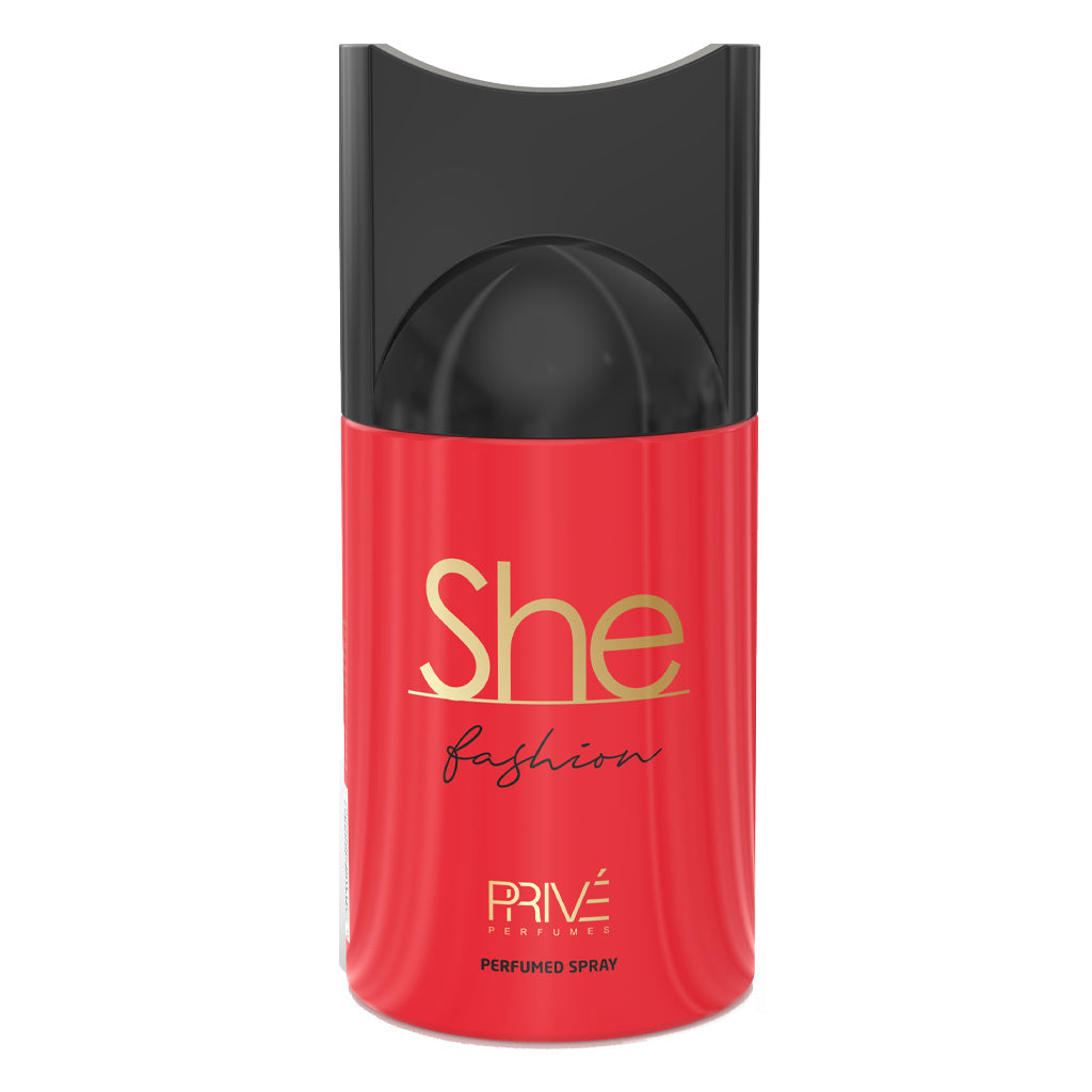 PRIVE SHE FASHION Perfume Deodorant 250ML – 6 Pack