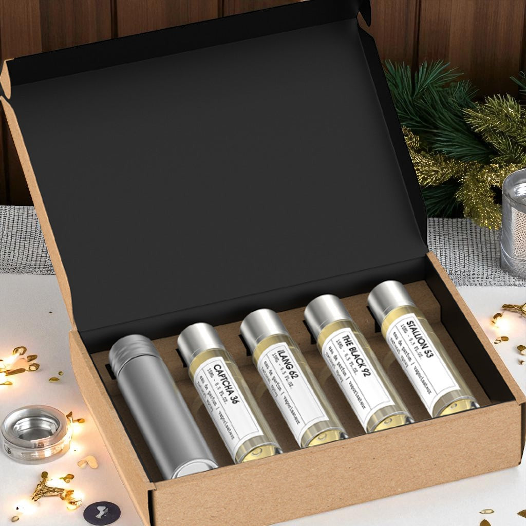 EMPER TRAVEL SET for Men Luxury Handcrafted Fragrance Kit (4 x 15ml EDP)