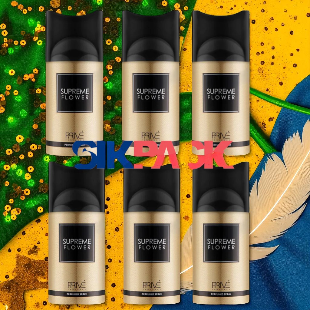 PRIVE Supreme Flower Perfume Deodorant 250ml 6x PACK