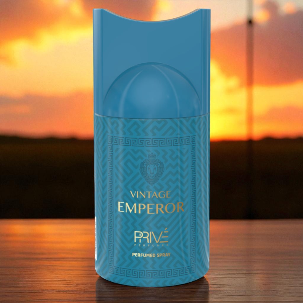 PRIVE VINTAGE EMPEROR Perfume Deodorant 250ML – 6 Pack