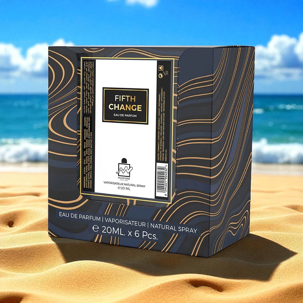 MILESTONE FIFTH CHANGE (Pour Femma) Eau De Parfum 5x 20ml Plus 1 Free Tester