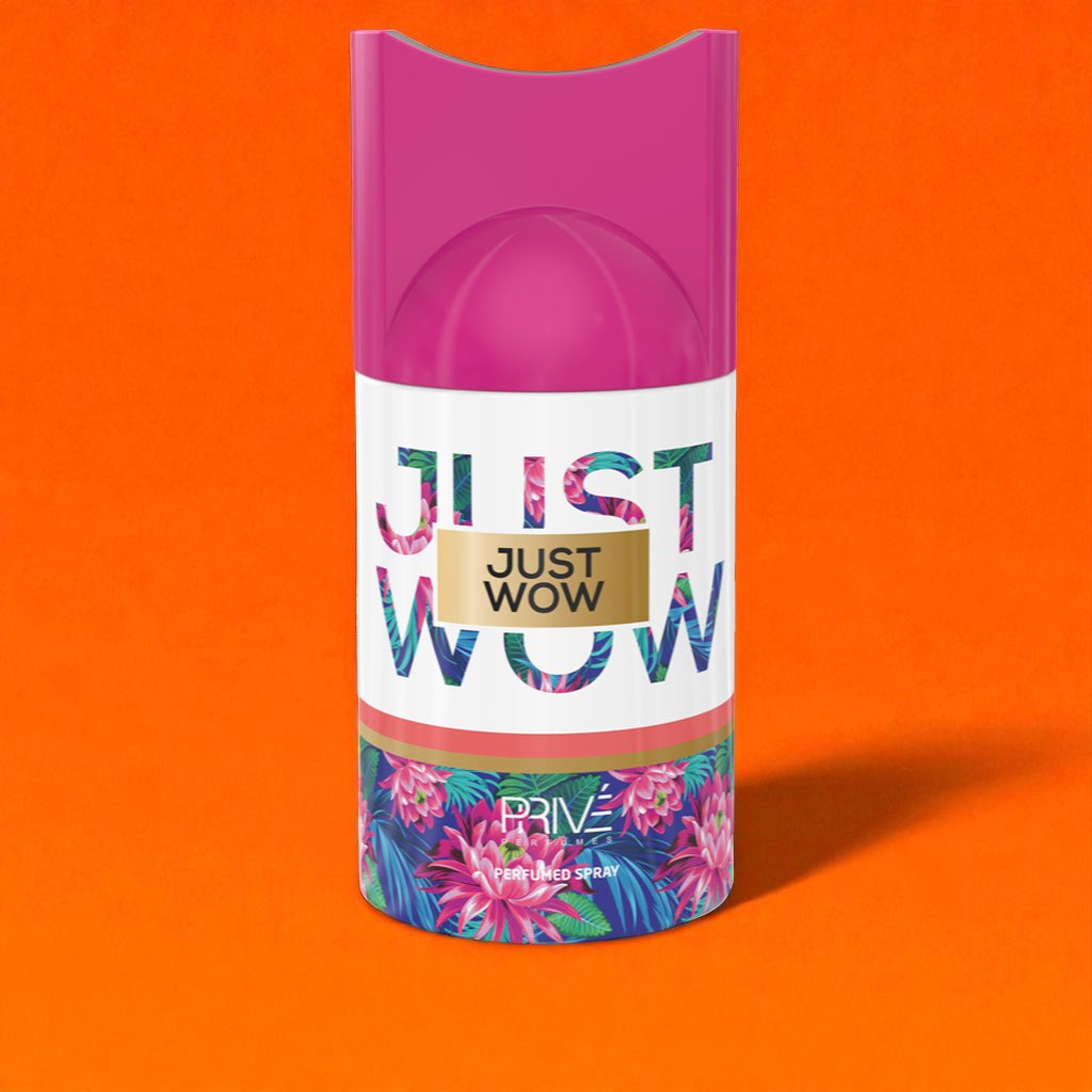 PRIVE JUST WOW Perfume Deodorant 250ML – 6 Pack