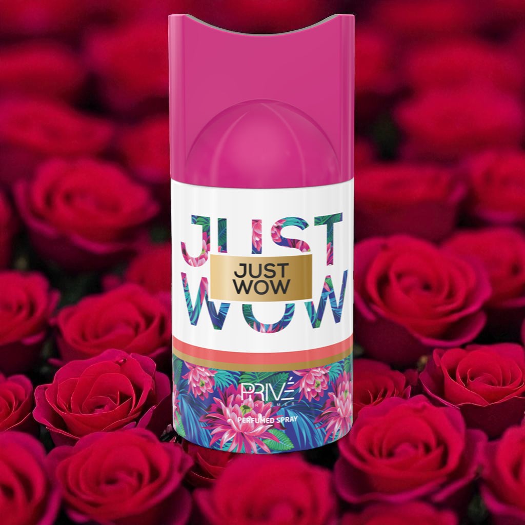 PRIVE JUST WOW Perfume Deodorant 250ML – 6 Pack