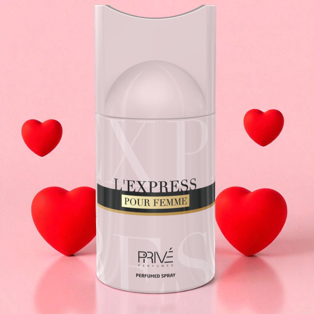 PRIVE L'EXPRESS Perfume Deodorant 250ML – 6 Pack