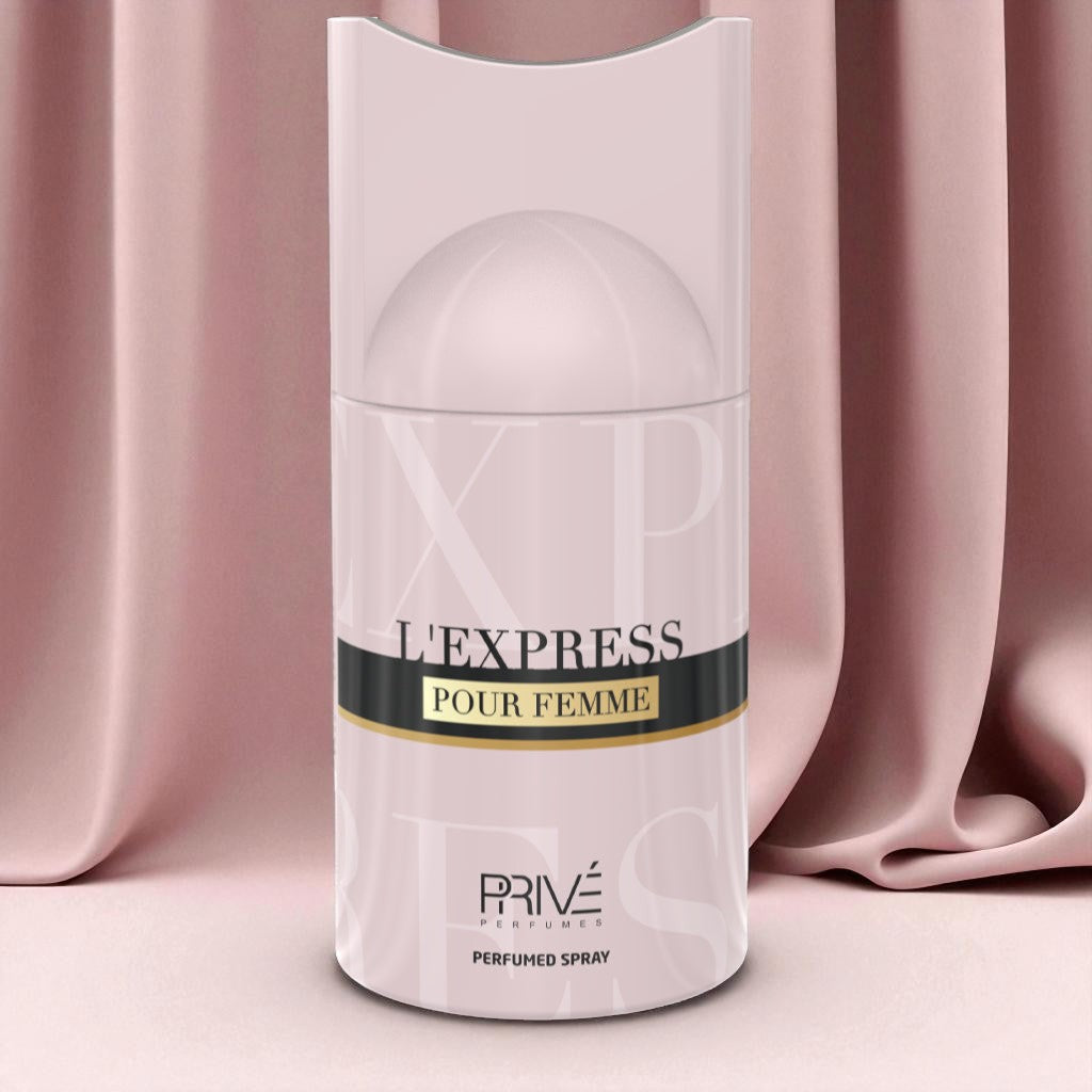 PRIVE L'EXPRESS Perfume Deodorant 250ML – 6 Pack