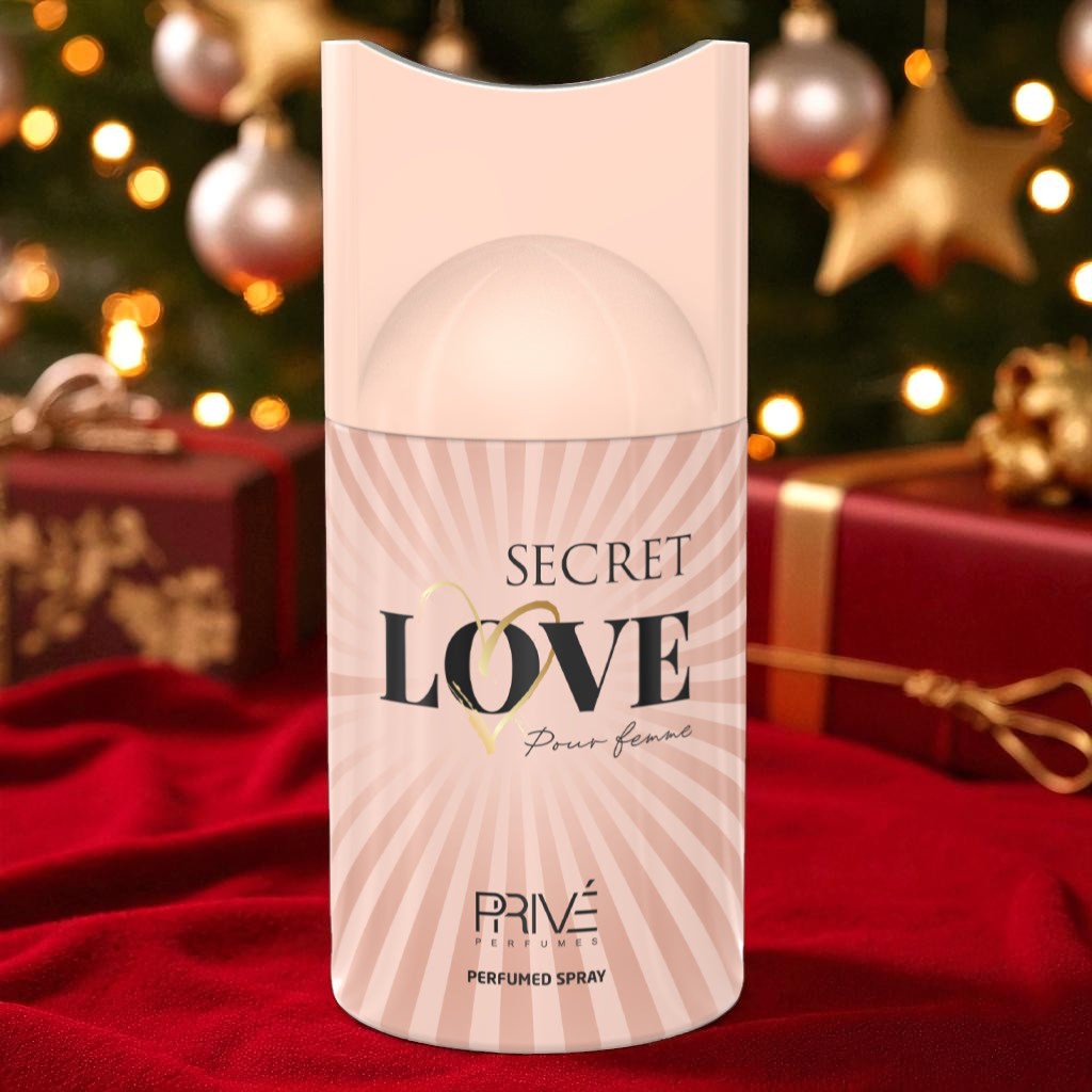 PRIVE SECRET LOVE Perfume Deodorant 250ML – 6 Pack