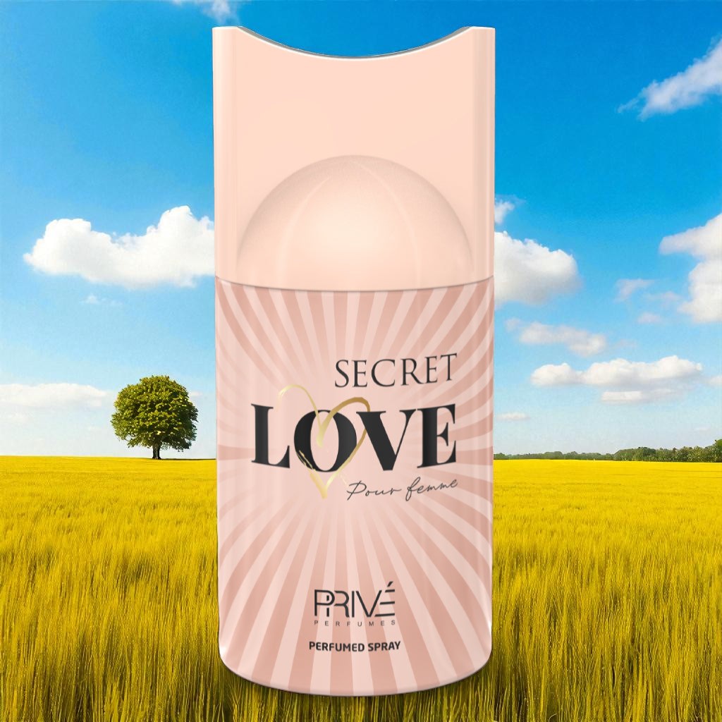 PRIVE SECRET LOVE Perfume Deodorant 250ML – 6 Pack