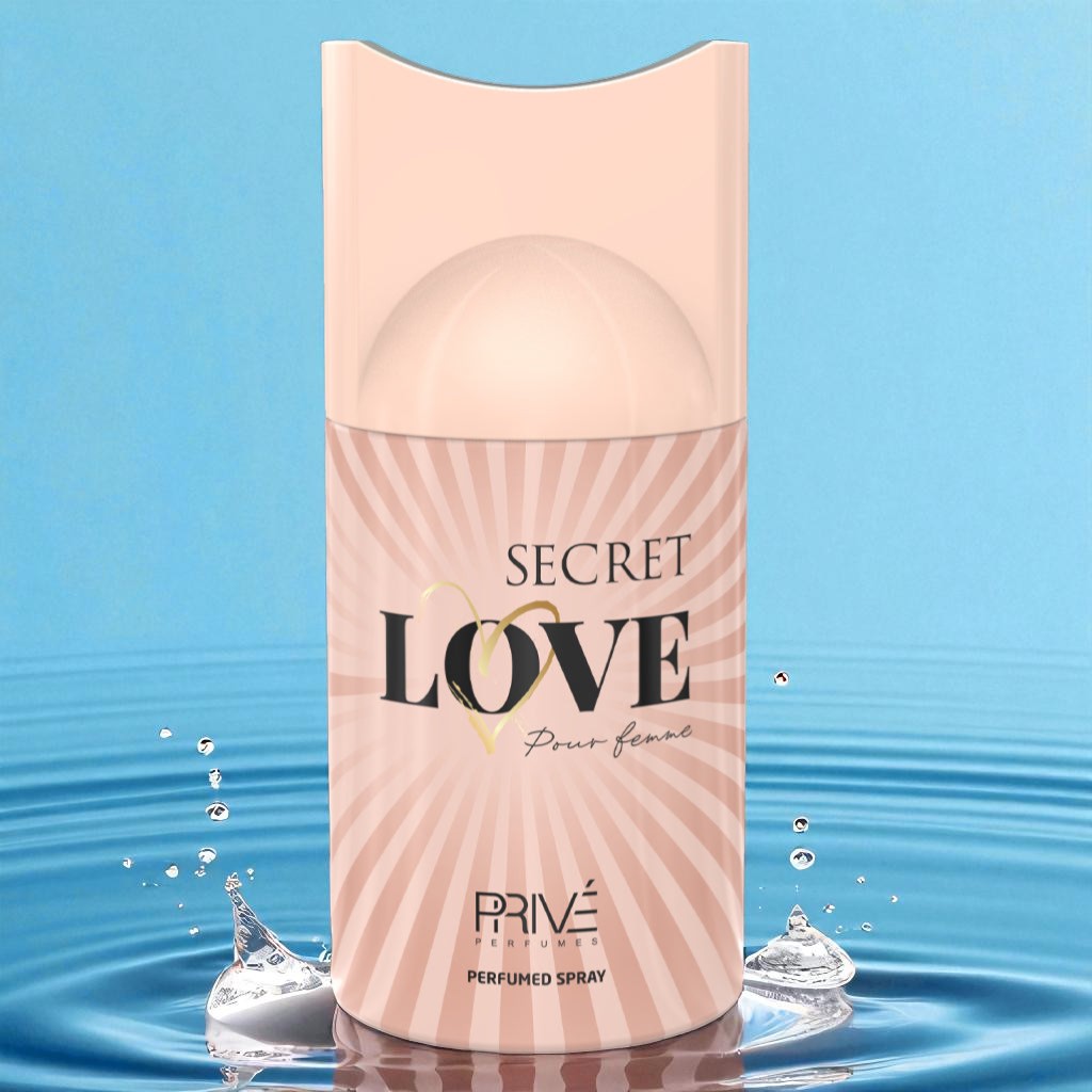 PRIVE SECRET LOVE Perfume Deodorant 250ML – 6 Pack