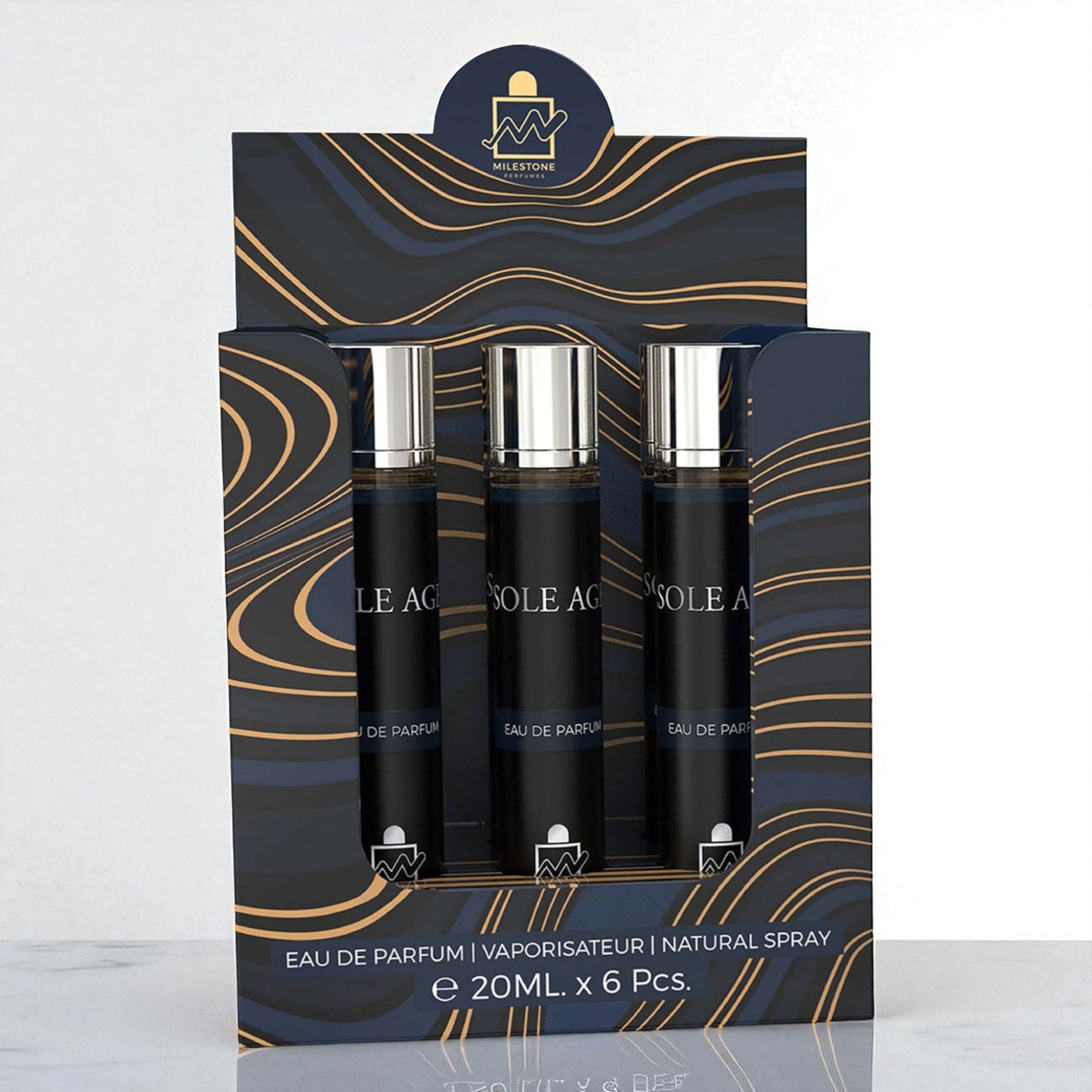 MILESTONE SOLE AGE Pour Homme Eau De Parfum 5x 20ml Plus 1 Free Tester