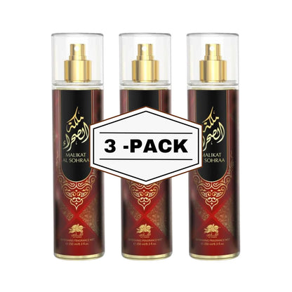 Al Fares Malikat Al Sohraa Body Mist 250ML 3 Pack