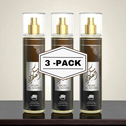 Al Fares Musk Al Sohra Body Mist 250ML 3 Pack