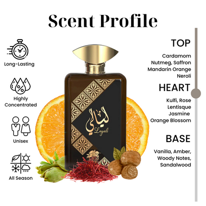 AL FARES Layali (Unisex)  100ML EDP (Unisex)