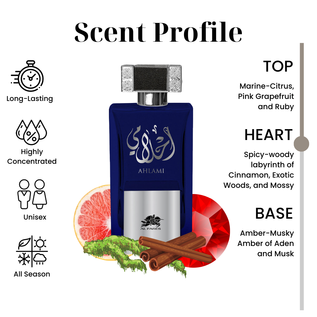 AL FARES Ahlaami (Unisex) 100ML Eau De Parfum