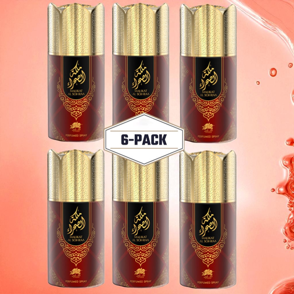 AL FARES MALIKAT AL SOHRA Perfume Deodorant 250ML – 6 Pack