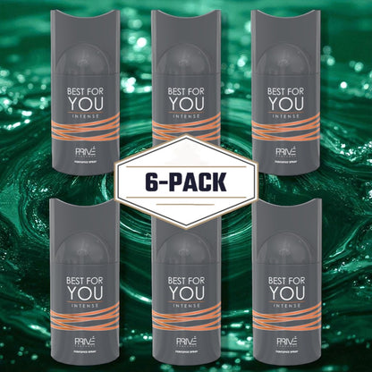 PRIVE BEST FOR YOU INTENSE 250ML Deodorant – 6 Pack
