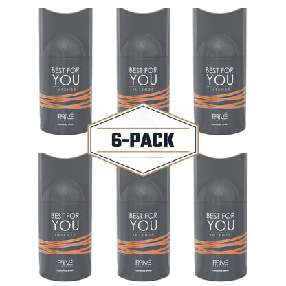 PRIVE BEST FOR YOU INTENSE 250ML Deodorant – 6 Pack