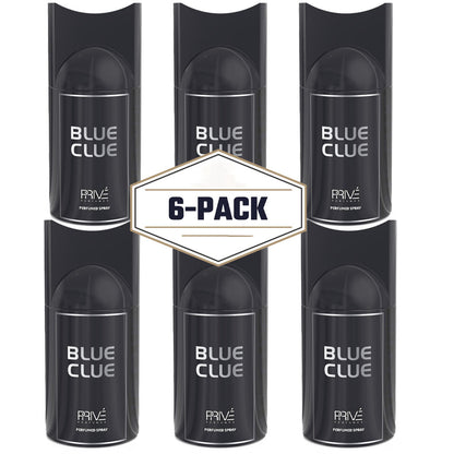 PRIVE BLUE CLUE Perfume Deodorant 250ML – 6 Pack