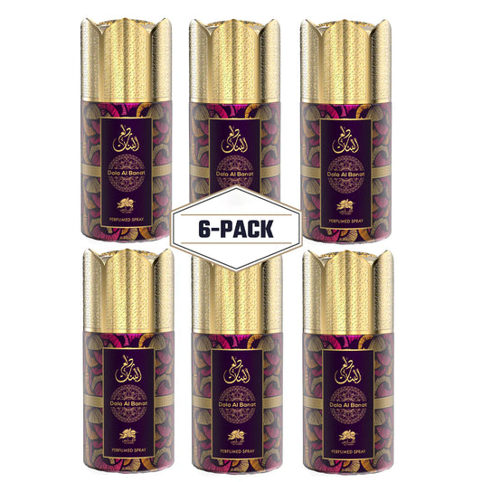 AL FARES Dala Al Banat Perfume Deodorant 250ml 6x PACK