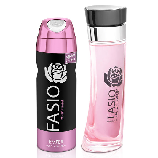 EMPER FASIO Pour Femme Gift Set – 100ML + Free Deodorant