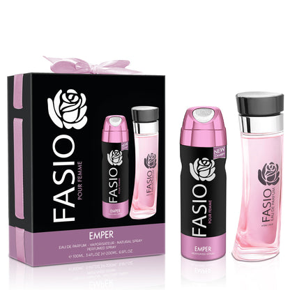 EMPER FASIO Pour Femme Gift Set – 100ML + Free Deodorant