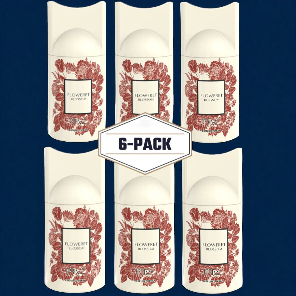 PRIVE FLOWERET BLOSSOM Perfume Deodorant 250ML – 6 Pack