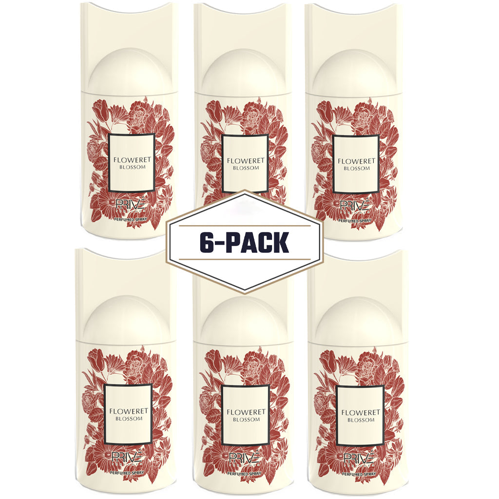 PRIVE FLOWERET BLOSSOM Perfume Deodorant 250ML – 6 Pack