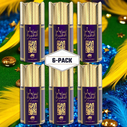 AL FARES SER AL AMEERA Perfume Deodorant 250ML – 6 Pack