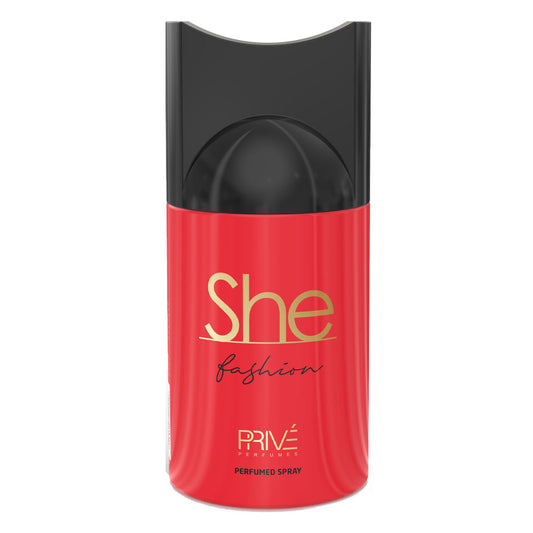 PRIVE SHE FASHION Perfume Deodorant 250ML – 6 Pack