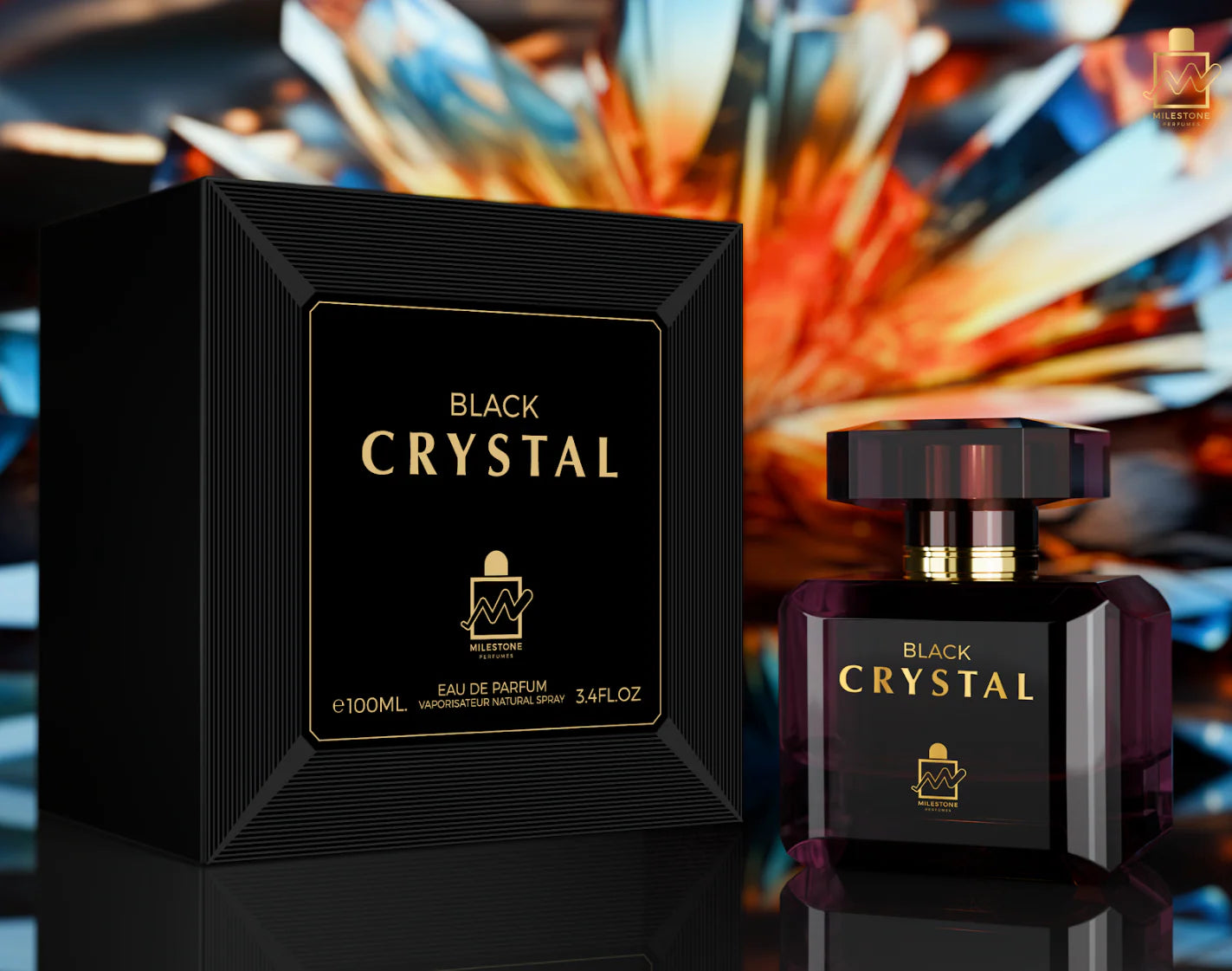MILESTONE Black Crystal (Pour Femme) 100ML EDP
