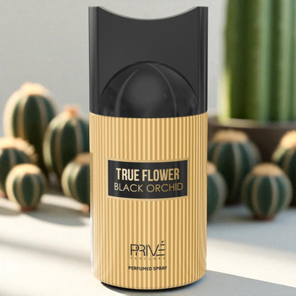 PRIVE TRUE FLOWER BLACK ORCHID Perfume Deodorant 250ML – 6 Pack