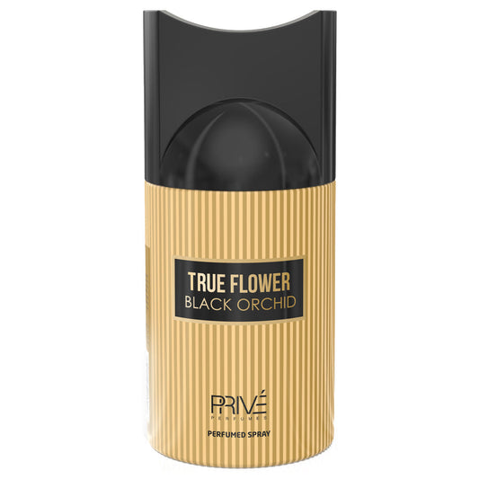 PRIVE TRUE FLOWER BLACK ORCHID Perfume Deodorant 250ML – 6 Pack