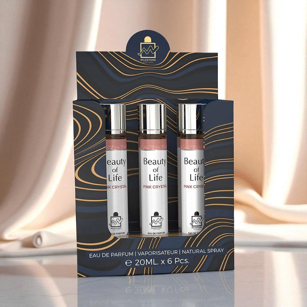 MILESTONE Beauty of Life Eau De Parfum 5x 20ml Plus 1 Free Tester